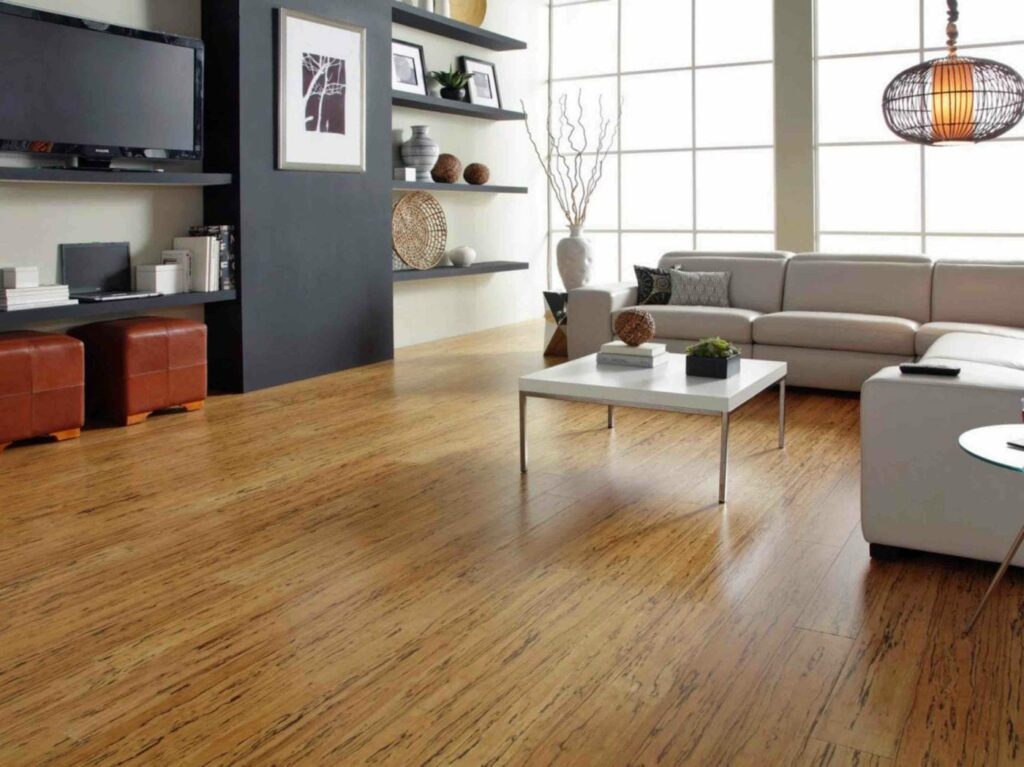 Living room with bamboo flooring | The Floor Store