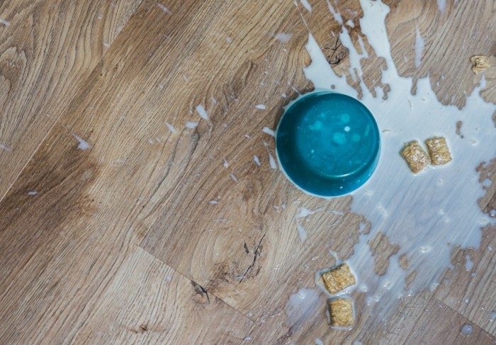 spill on hardwood flooring | The Floor Store | San Francisco Bay Area