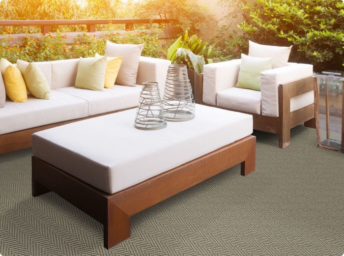 Outdoor living space carpet floor | The Floor Store