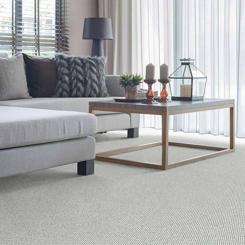 wool carpet in living room 