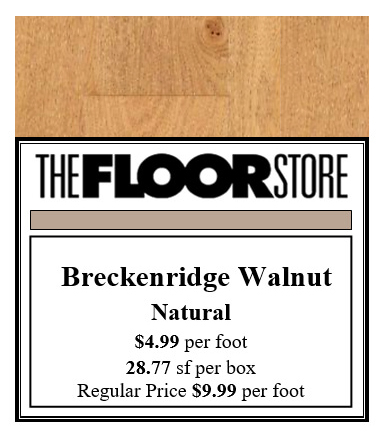 Breckenridge Walnut - Natural $4.99 s/f