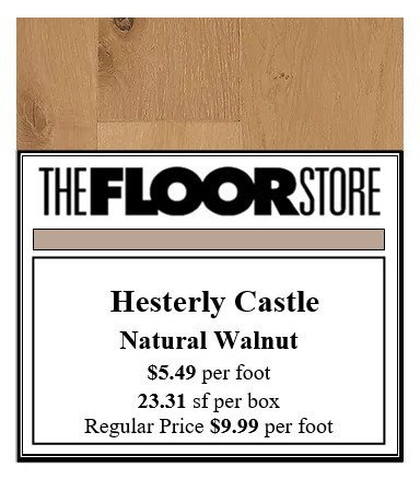 Hesterly Castle - Natural Walnut $5.49 s/f