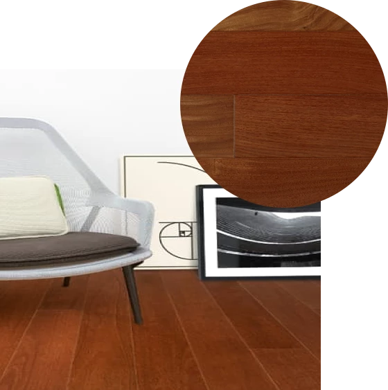 Indusparquet - Solid Hardwood - Santos Mahogany - Indusparquet - Solid Hardwood - Santos Mahogany -