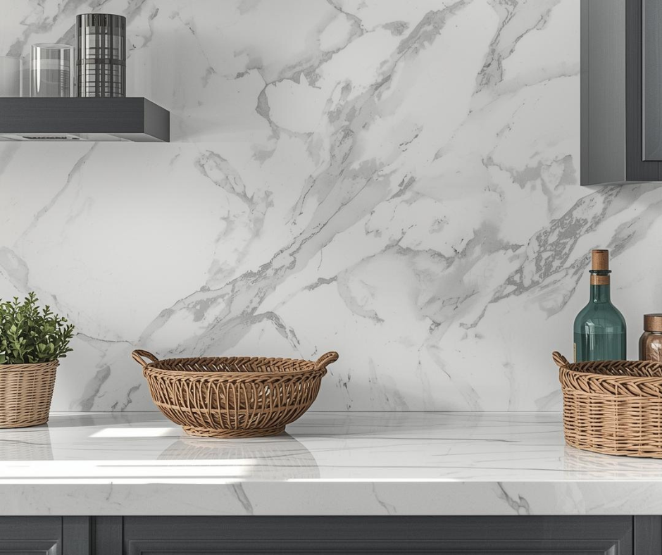 Solid Slab vs. Tile Backsplash in Burlingame, CA from The Floor Store