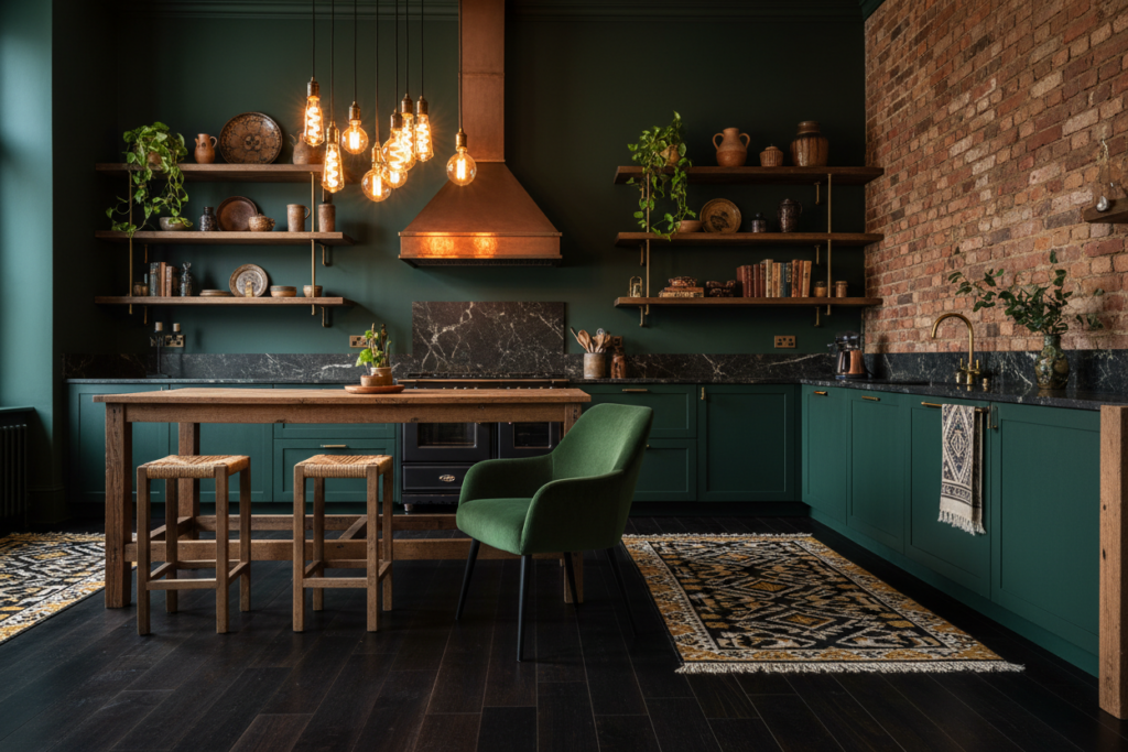 dark hardwood floors kitchen in Concord, CA from The Floor Store