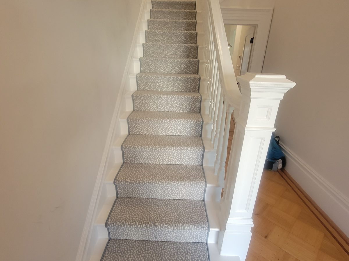 Animal-print stair runner