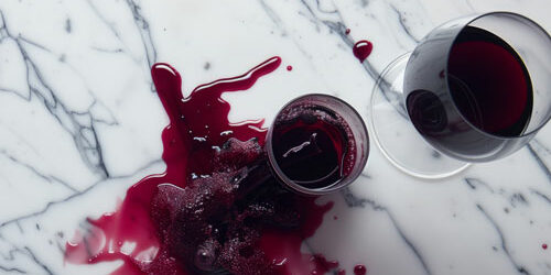 Wine spill on stain resistant countertop | The Floor Store